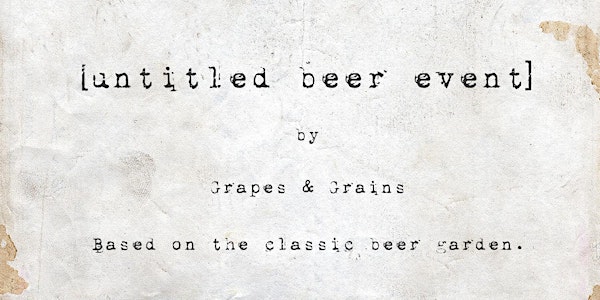 [untitled beer event]