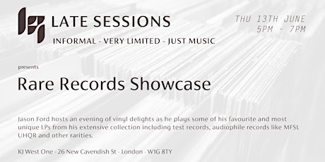 KJ Late Sessions: Rare Records Showcase primary image