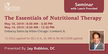 The Essentials of Nutritional Therapy (Chicagoland) primary image