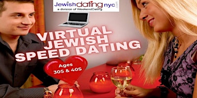 Primaire afbeelding van Jewish Speed Dating NYC   Zoom- Tri State - Males & Females ages 30s & 40s