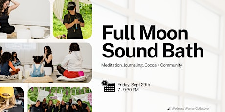 Imagem principal do evento Full Moon Sound Bath, Meditation, and Cocoa
