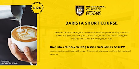 The Ultimate Barista Short Course primary image