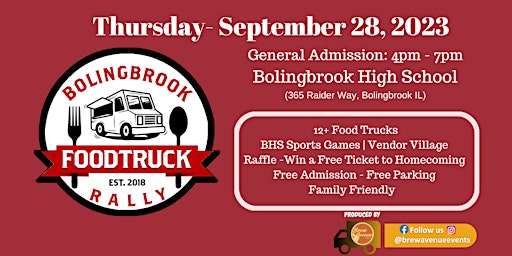Bolingbrook Food Truck Rally primary image