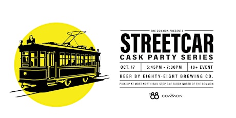 Image principale de Eighty Eight brewing - cask beer Street Car Oct 17th - 545pm