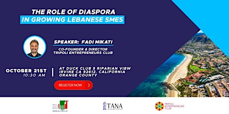 The Role Of Diaspora In Growing Lebanese SMEs primary image