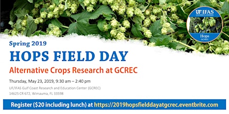 2019 Hops Field Day - Alternative Crops Research at GCREC primary image