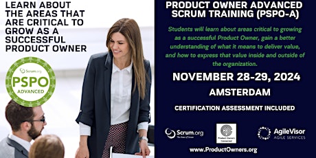 Certified Training | Professional Scrum Product Owner - Advanced (PSPO-A)