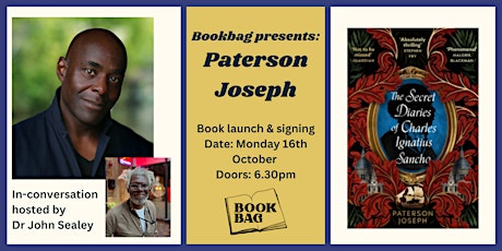 Book Launch: Paterson Joseph and The Secret Diaries of Ignatius Sancho primary image
