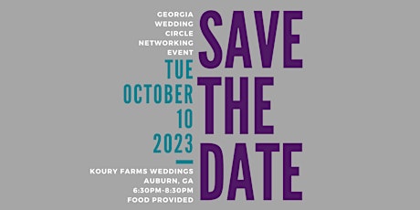 Imagen principal de Georgia Wedding Circle - October Networking Event 2023