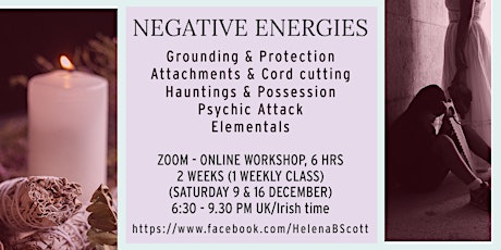 Primaire afbeelding van Negative Energies - Online Workshop (2 Weeks)