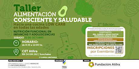 Imagen principal de Taller ALIMENTACION CONSCIENTE Y SALUDABLE | 2° Ed