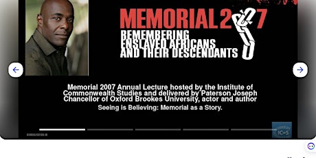 Primaire afbeelding van Tickets Of Memorial 2007 Annual Lecture Up For Grabs!