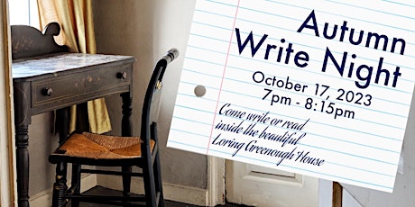 Autumn Write Night primary image