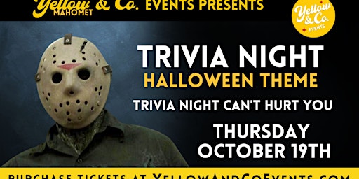 Imagen principal de "Halloween" Trivia Night   @ Yellow & Co.