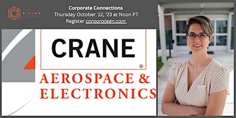 Imagem principal do evento Corporate Connections with Amanda Hein at  Crane Aerospace & Electronics