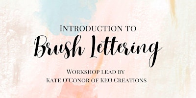Primaire afbeelding van Intro to Brush Lettering Workshop