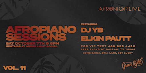 October 7th - AFROPIANO SESSIONS primary image