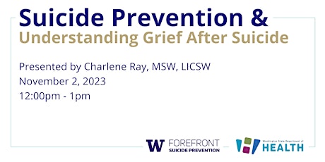 Image principale de Suicide Prevention & Understanding Grief