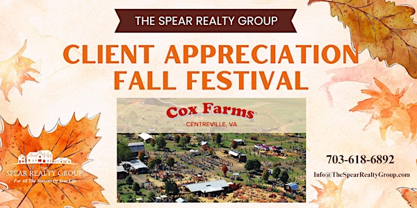 The Spear Realty Group Cox Farm Client Event
