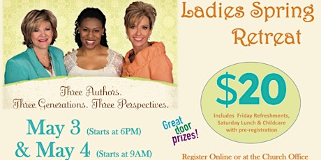 Women's Spring Retreat "Anointed Transformed Redeemed" primary image