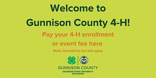 Primaire afbeelding van Payment of fees for 4-H enrollment & events