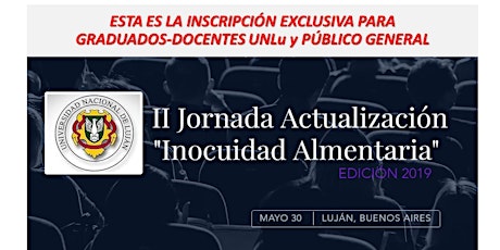 Imagen principal de II Jornada Actualización "Inocuidad Alimentaria" (Edic. 2019)