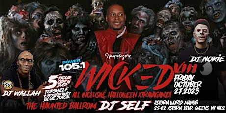 Dj Self Wicked Halloween Costume & Gothic Black Affair | Open bar all night primary image