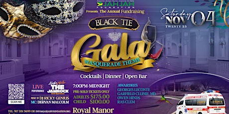 JAHJAH Foundation Black Tie Gala Fundraiser 2023 primary image