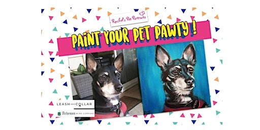 Primaire afbeelding van Paint Your Pet Pawty! Acheson Wine Company!!