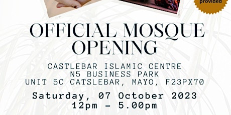 DISCOVER ISLAM OFFICIAL MOSQUE OPENING primary image