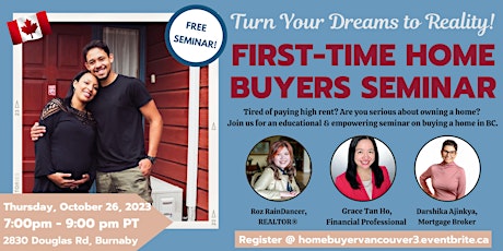 Turn Your Dreams to Reality: First-Time Home Buyers Seminar (In-Person) primary image