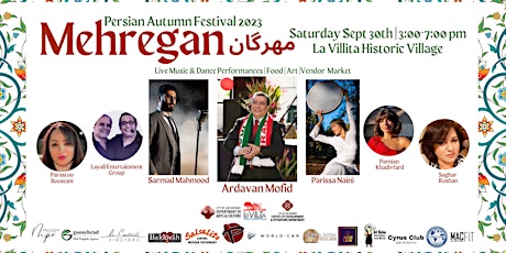 Mehregan Persian Autumn Festival 2023 primary image