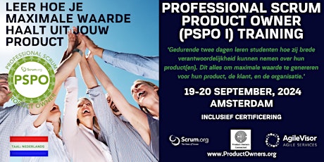 Gecertificeerde 2-daagse training | Professional Scrum Product Owner (PSPO)