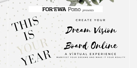 Create Your Dream Vision Board ONLINE Workshop, A Virtual Experience primary image