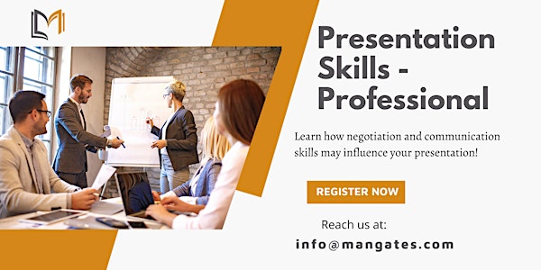 Presentation Skills - Professional 1 Day Training in Auckland