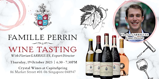 Crystal Wines Presents: Famille Perrin Wine Tasting primary image