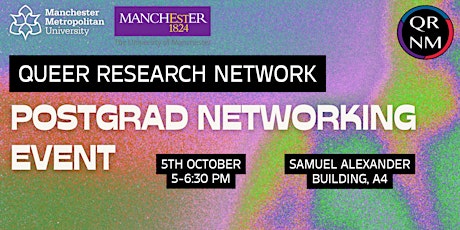Queer Research Network: Postgraduate Networking Event + Drinks primary image