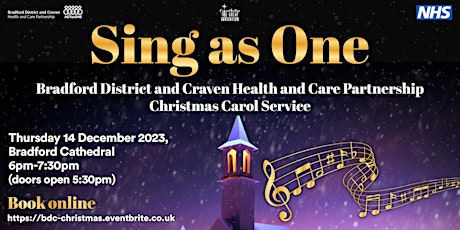 Image principale de Bradford District & Craven Health & Care Partnership -Christmas Carol Serv.