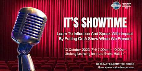 Public Speaking Masterclass: It's Show Time primary image