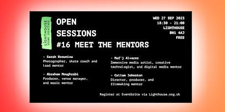 Primaire afbeelding van Open Sessions #16: Meet the Mentors