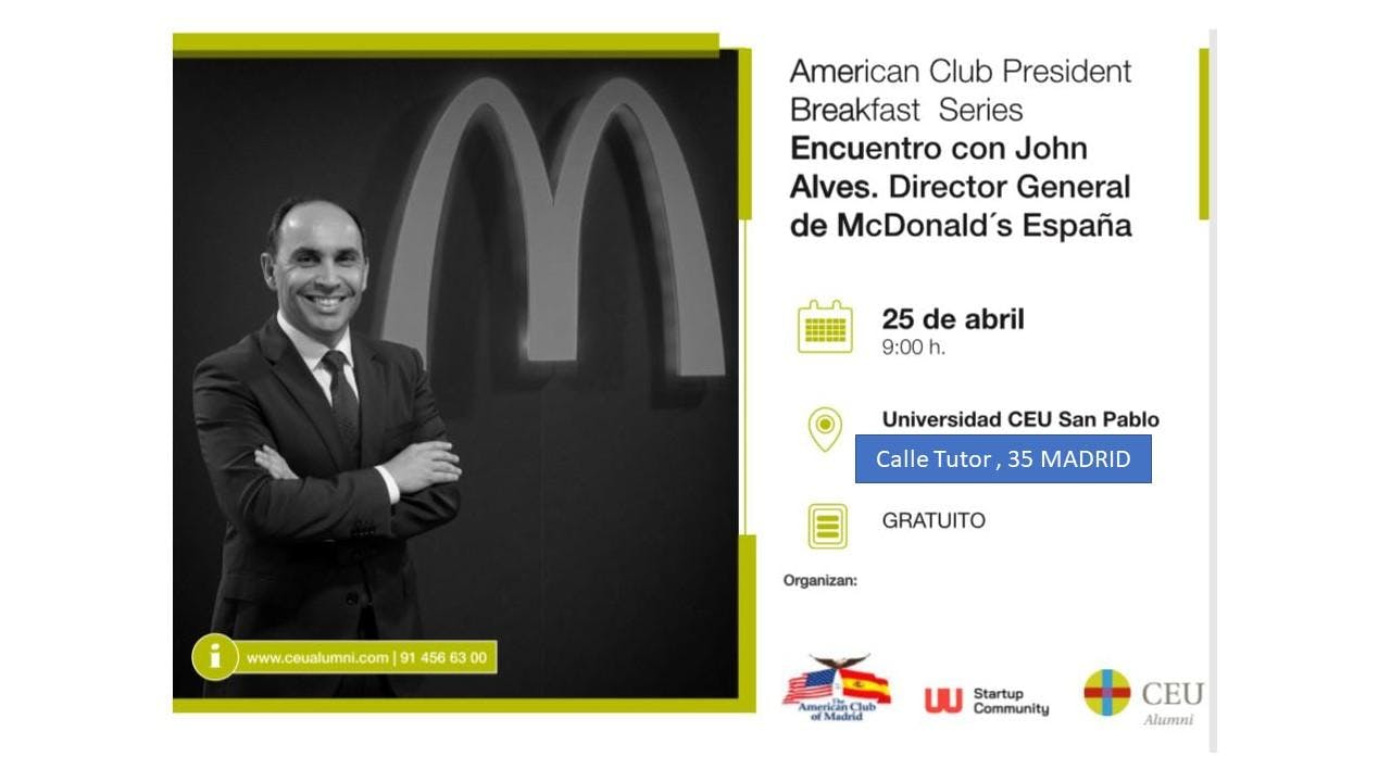 American Club of Madrid - President Breakfast Series - The Future of the Food Industry