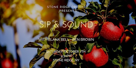 Sip and Sound with Elana Bell & Ben Brown primary image