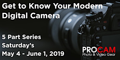 Get to Know Your Modern Digital Camera 5 Part Series with Jerry Sadowski primary image