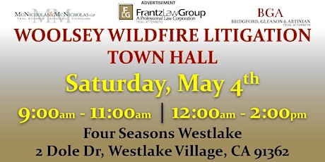 Woolsey Wildfire Litigation Town Hall primary image