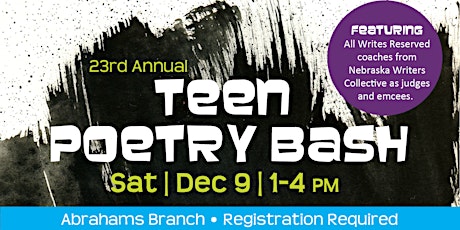 23rd  Annual Teen Poetry Bash primary image