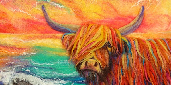 Felting a Highland Cow Picture