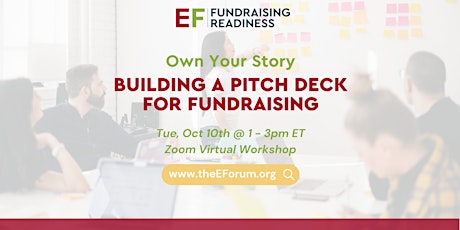 Own Your Story: Building a Pitch Deck for Fundraising  primärbild
