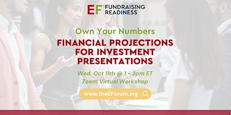 Own Your Numbers: Financial Projections for Investment Presentations primary image