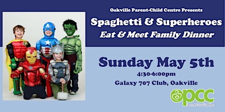 OPCC Spaghetti & Superheroes Eat & Meet Family Dinner primary image