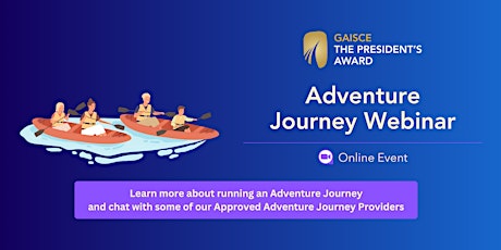 Gaisce Adventure Journey Webinar (For President's Award Leaders) primary image